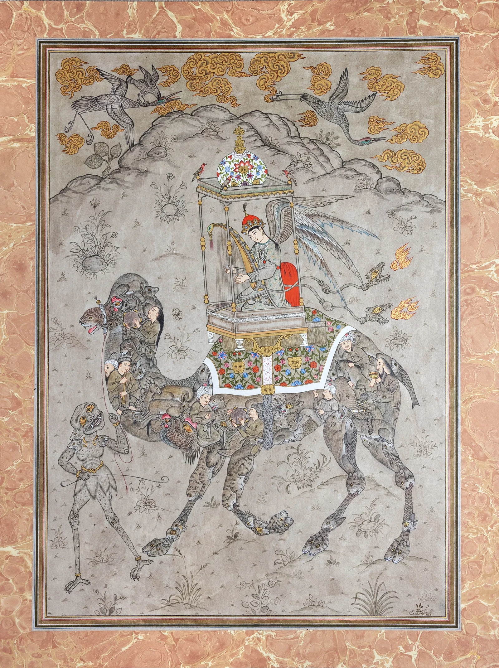 The Dream of Scheherazade — Bukhara miniature by Davlat Toshev